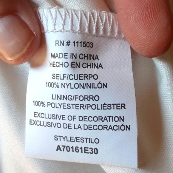 AUW lace sleeveless dress,late 90's creamy white color sizeL - Picture 4 of 7